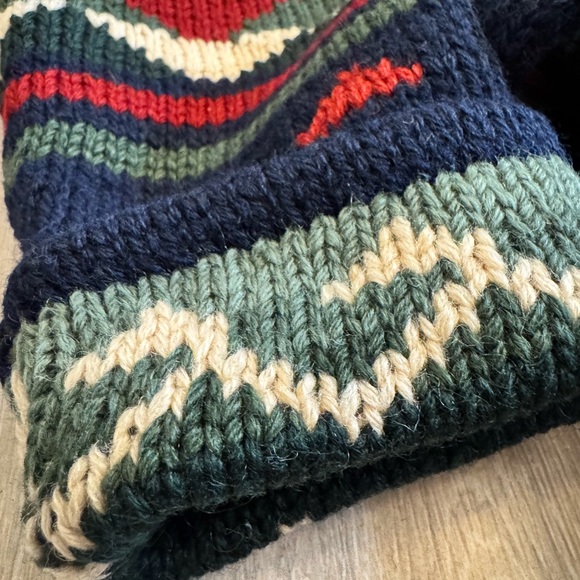 Vintage Ralph Lauren Polo COUNTRY Hand Knit Wool Shawl Cardigan Belted M - Picture 6 of 7